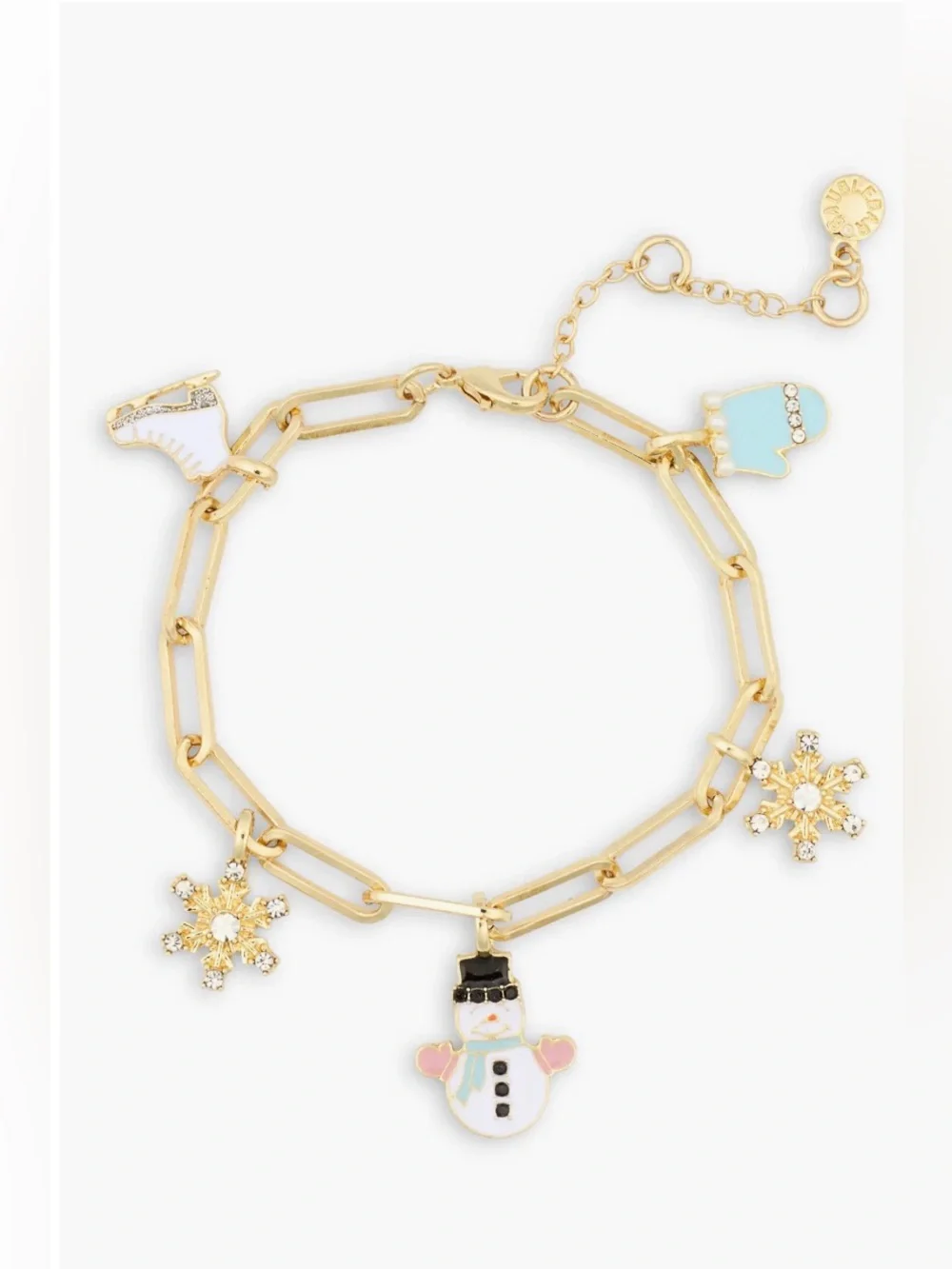 BaubleBar NEW Snowman Charm Bracelet